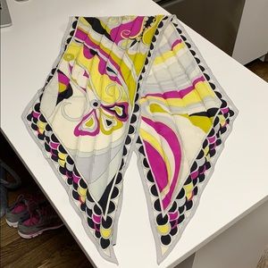 Emilio Pucci silk twill scarf